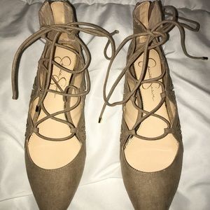 Jessica Simpson Lace Up Flats